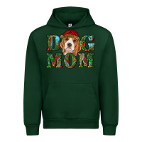 Forest Green Christmas Beagle Dog Mom Urban Hoodie - RanaPortraitStore