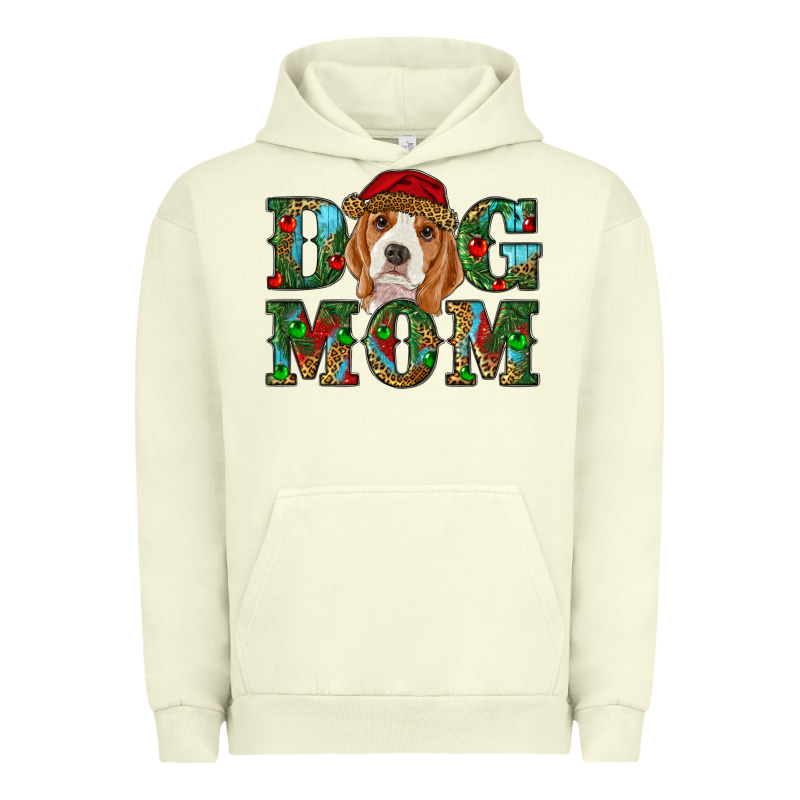 Christmas Beagle Dog Mom Urban Hoodie by RanaPortraitStore | Teevron