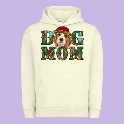 Christmas Beagle Dog Mom Urban Hoodie Designed By Ranaportraitstore