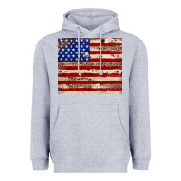American Flag Leopard Cowhide Heavyweight Hoodie | Teevron
