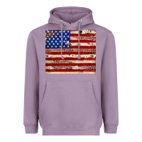 Lavender American flag leopard cowhide Heavyweight Hoodie - JahusDesignShop