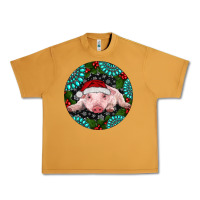 Peanut Butter Baby Pig Christmas Urban Heavy Tee - RanaPortraitStore