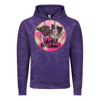 Cloud Purple Pink Merry Christmas Pig Vintage Hoodie - FaDigitalArtStudio