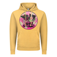 Vintage Mustard Pink Merry Christmas Pig Vintage Hoodie - FaDigitalArtStudio