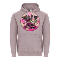 Vintage Zinc Pink Merry Christmas Pig Vintage Hoodie - FaDigitalArtStudio