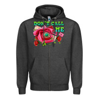 Charcoal Heather dont call me with pink phone and letters Zipper Hoodie - AdoDesignShop