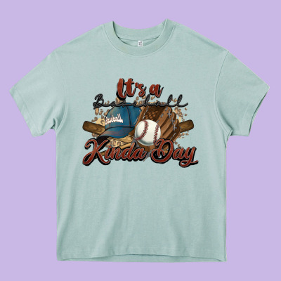 It's A Baseball Kinda Day Heavy Core Tee Designed By Howdyjamesfarm