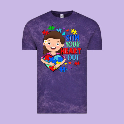 Stim Your Heart Out Vintage Tee Designed By Fadigitalartstudio