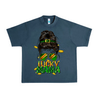 Midnight Navy lucky mama St. Patricks Day Urban Heavy Tee - FaDigitalArtStudio
