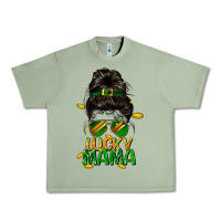 Oil Green lucky mama St. Patricks Day Urban Heavy Tee - FaDigitalArtStudio