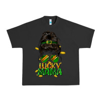 Pigment Black lucky mama St. Patricks Day Urban Heavy Tee - FaDigitalArtStudio