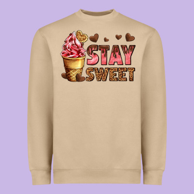 Stay Sweet Heavyweight Sweatshirt Designed By Adodesignshop