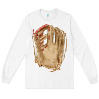 White Catchers Mitt Fa Element Long Sleeve Tee - FaDigitalArtStudio