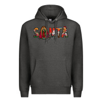 Charcoal Heather santa baby lady of guadalupe Premium Hoodie - Jasminsmagicworld