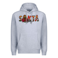 Heather Grey santa baby lady of guadalupe Premium Hoodie - Jasminsmagicworld