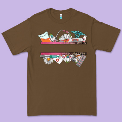 Custom Name Nurse Premium Tee Designed By Cowgirlartshop