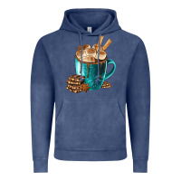 Vintage Denim Chocolate And Coffee Vintage Hoodie - FaDigitalArtStudio
