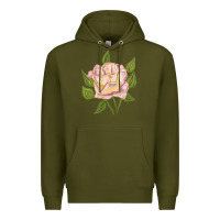 Army Green Life Of The Party Rose Premium Hoodie - LillyAllenDesigns