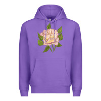 Purple Life Of The Party Rose Premium Hoodie - LillyAllenDesigns