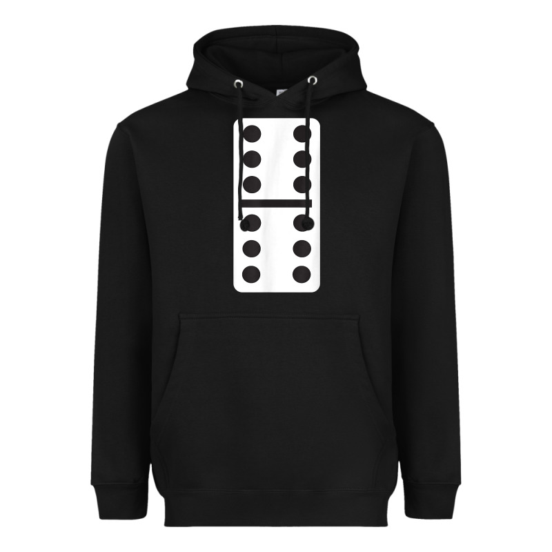 Double Six Dominoes Tshirt Halloween Costume 6 6 Domino Game T Shirt Heavyweight Hoodie by baoMotion | Teevron