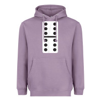 Lavender double six dominoes tshirt halloween costume 6 6 domino game t shirt Heavyweight Hoodie - baoMotion