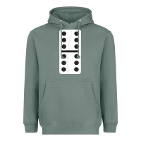 Sage double six dominoes tshirt halloween costume 6 6 domino game t shirt Heavyweight Hoodie - baoMotion