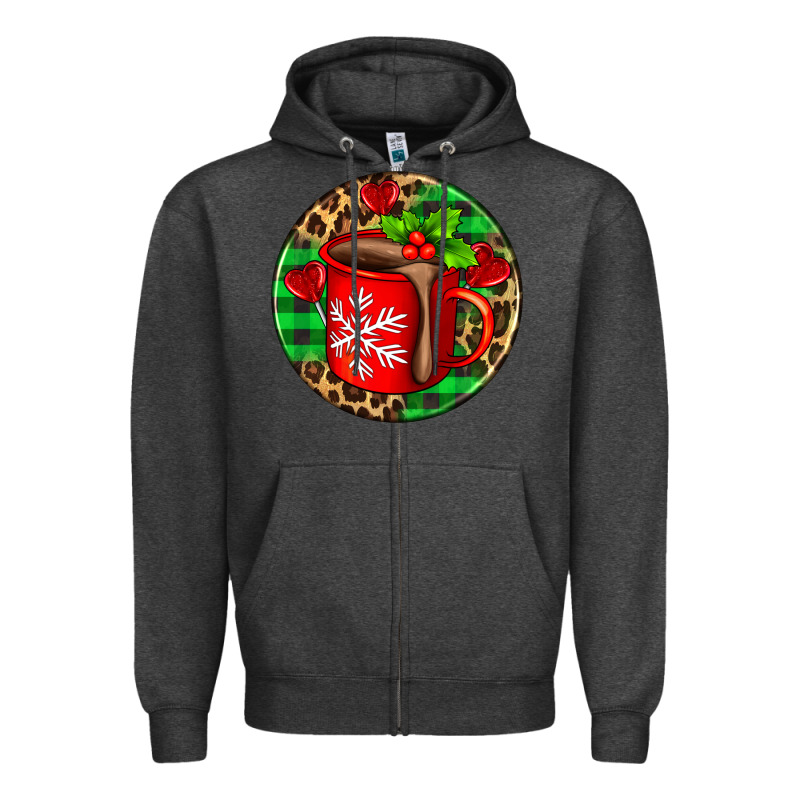 Christmas Hot Chocolate And Candies Zipper Hoodie by AdoDesignShop | Teevron