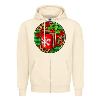 Sandshell christmas hot chocolate and candies Zipper Hoodie - AdoDesignShop