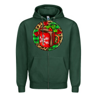 Sports Green christmas hot chocolate and candies Zipper Hoodie - AdoDesignShop