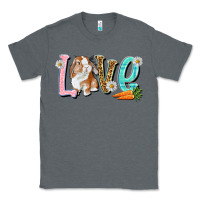 Charcoal Heather Love Easter Rabbit Easter Day Classic Tee - HowdyJamesFarm