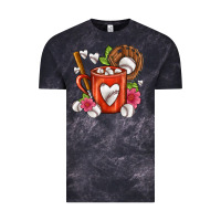 Cloud Black Baseball Coffee cup Vintage Tee - FaDigitalArtStudio