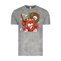Cloud Rock Baseball Coffee cup Vintage Tee - FaDigitalArtStudio