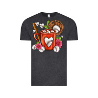 Vintage Black Baseball Coffee cup Vintage Tee - FaDigitalArtStudio