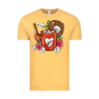 Vintage Mustard Baseball Coffee cup Vintage Tee - FaDigitalArtStudio