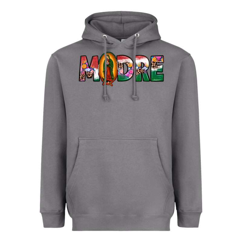 Mexican Flag Our Lady Of Guadalupe Madre Heavyweight Hoodie by JahusDesignShop | Teevron