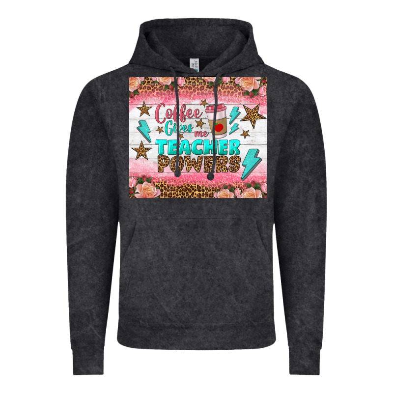 Coffee Gives Me Teacher Powers Tumbler Vintage Hoodie by BundleAndBundleShop | Teevron