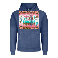 Vintage Denim coffee gives me teacher powers tumbler Vintage Hoodie - BundleAndBundleShop