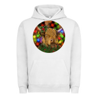 Pigment Lunar Rock Brown Cow Christmas Urban Hoodie - RanaPortraitStore