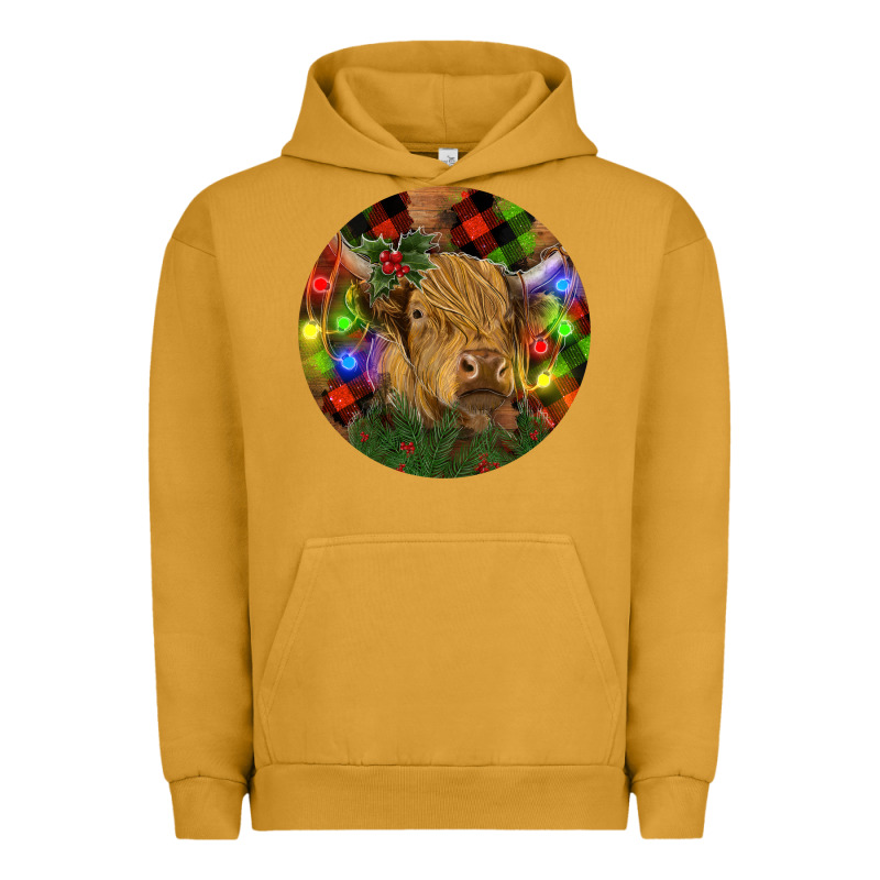Brown Cow Christmas Urban Hoodie by RanaPortraitStore | Teevron