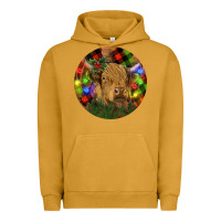 Pigment Peanut Butter Brown Cow Christmas Urban Hoodie - RanaPortraitStore
