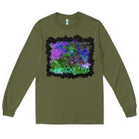 Army Green halloween skull and leopard background Long Sleeve Tee - BundleAndBundleShop