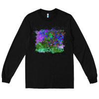 Black halloween skull and leopard background Long Sleeve Tee - BundleAndBundleShop