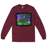 Burgundy halloween skull and leopard background Long Sleeve Tee - BundleAndBundleShop