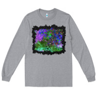 Heather Grey halloween skull and leopard background Long Sleeve Tee - BundleAndBundleShop