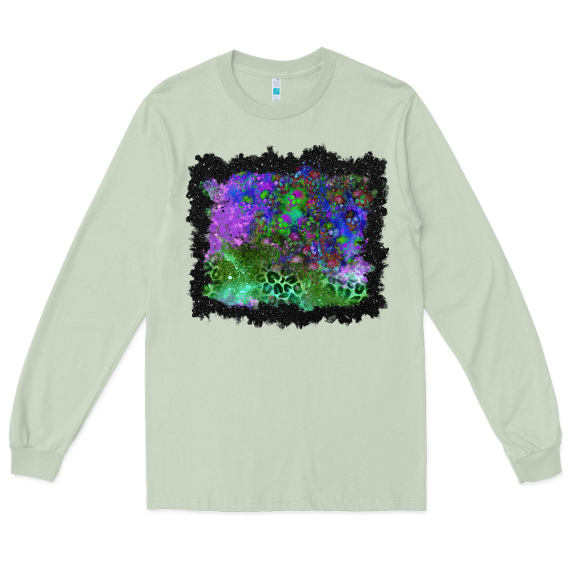 Halloween Skull And Leopard Background Long Sleeve Tee by BundleAndBundleShop | Teevron
