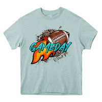 Arona Game day leopard fire and ball Heavy Core Tee - HowdyJamesFarm