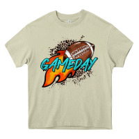 Mossy Game day leopard fire and ball Heavy Core Tee - HowdyJamesFarm
