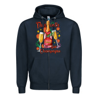 Navy this calls for champagne Zipper Hoodie - AdoDesignShop