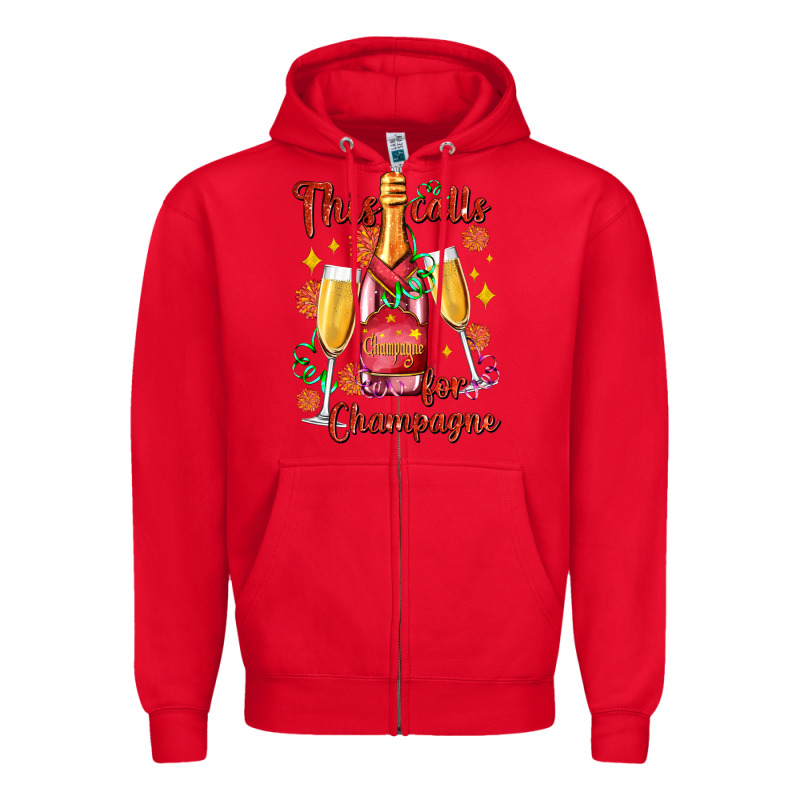 This Calls For Champagne Zipper Hoodie by AdoDesignShop | Teevron