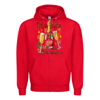 Red this calls for champagne Zipper Hoodie - AdoDesignShop
